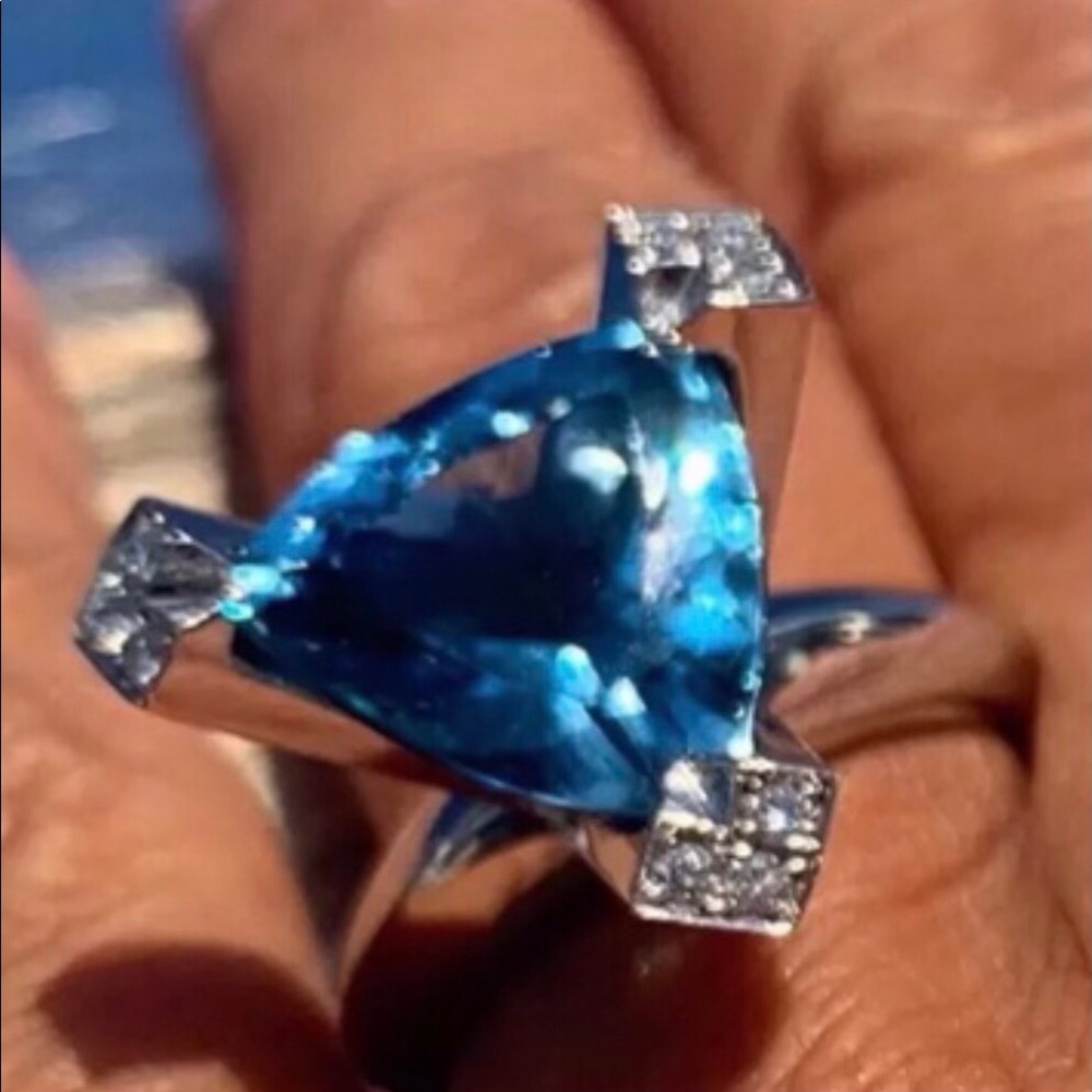 ✨Sky Blue Engagement Ring✨